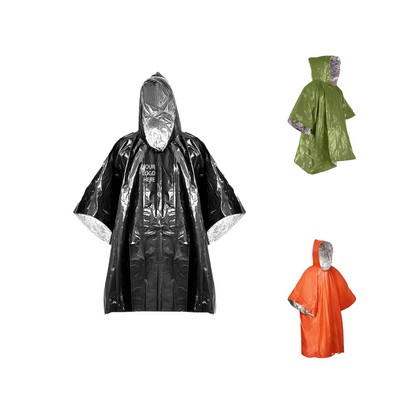 Outdoor PE First Aid Raincoat