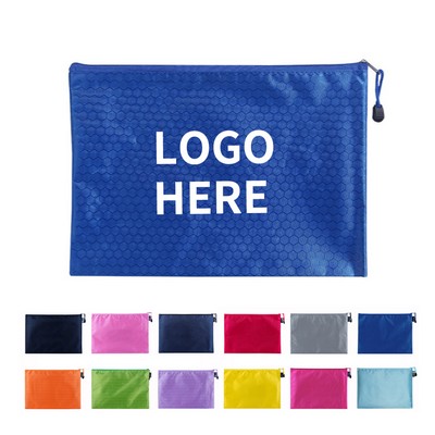 A5 Water-Resistant Zippered Nylon Briefcases