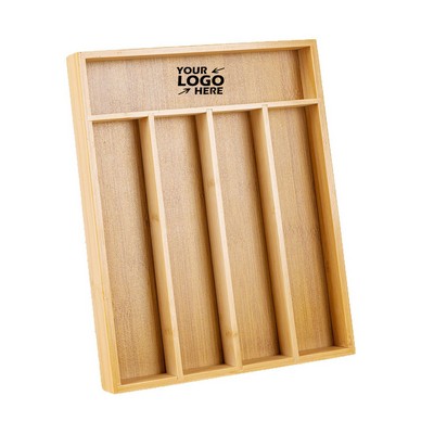 Bamboo Silverware Drawer Organizer