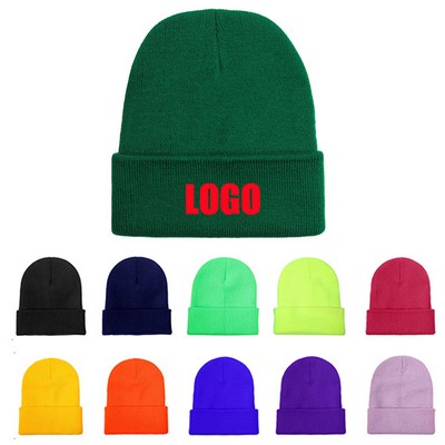 Custom Knitted Cuffed Beanie