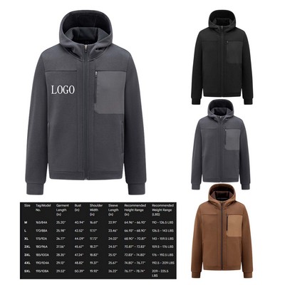 Glutinous Velvet Thick Hooded Jacket (M-5XL)