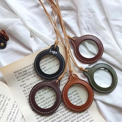 Adjustable PU Magnifier Lanyard