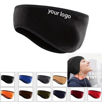 Wide Polar Fleece Winter Ear Warmer Headband