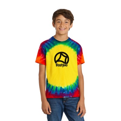 Port & Co® Youth Window Tie-Dye Decorated Tee