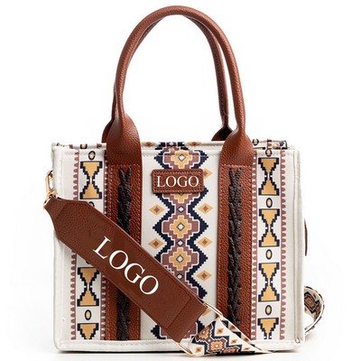 Custom Boho Tote Bag Shoulder Purse and Handbag For Women