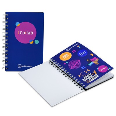 5" x 8" Full Color Spiral Sticker Journal