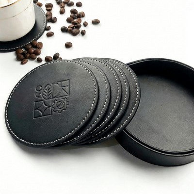 Leather Drink Coasters Waterproof