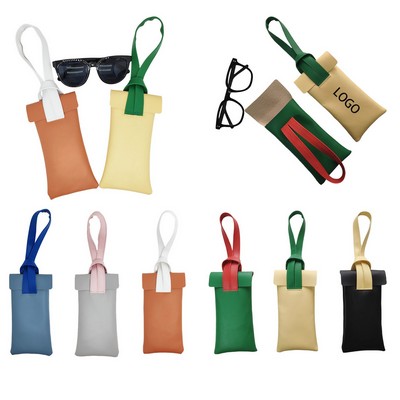 Color-Block Felt Sunglasses Pouch