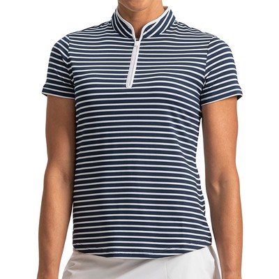 FootJoy Women's Zip Front Stripe Shirt