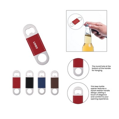 Laser Pu Leather Bottle Opener