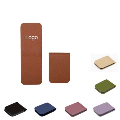 Custom Magnetic PU Leather Bookmark
