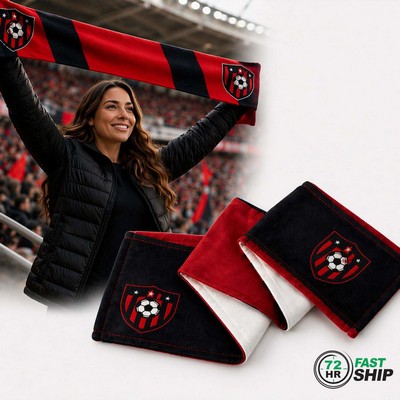 72 Hr Fast Ship - Custom Mink Scarf – 6" x 60" | Ultra-Soft Premium Finish | 1-Sided Sublimation