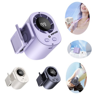 199-Speed Adjustable LED Display Portable Neck Fan