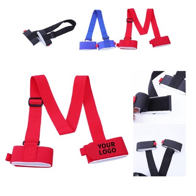 Adjustable Ski Snowboard Carrying Strap Pole Carrier