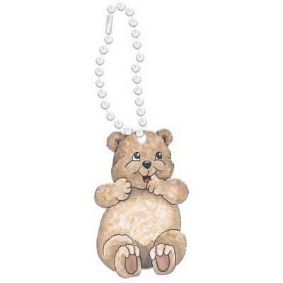 Bear Cub Promotional Line Key Chain w/ Black Back (4 Square Inch)