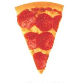 Pizza Slice Promotional Magnet w/ Strip Magnet (6 Square Inch)