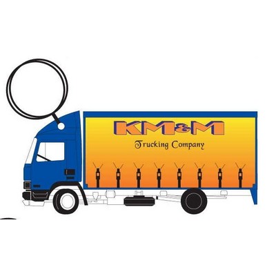 Commercial Truck Executive Keychain w/Mirrored Back (8 Square Inch)