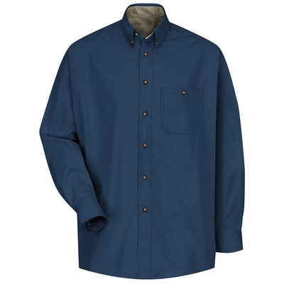 Red Kap® Men's Long Sleeve Cotton Contrast Dress Shirt