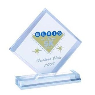 Beveled Diamond Acrylic Award (4" x 4")