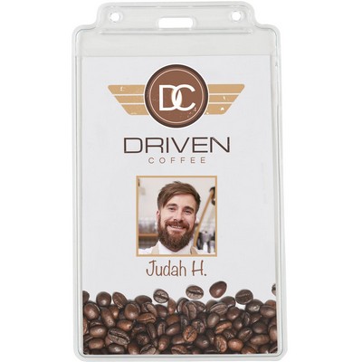 4" x 6-1/2" Vinyl Badge Pouch