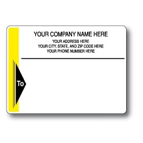 Standard Typewriter Mailing Label Roll w/Wide Left Border