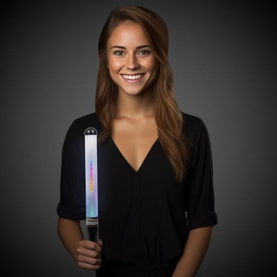 12" Multi Color LED Patrol Wand(Pad Print)
