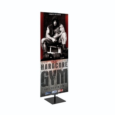 Economy Banner Stand Kit Single Sided Vinyl (23" x 72")
