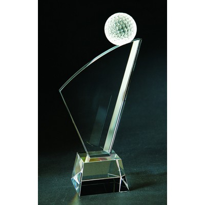 Golf Optical Crystal Award/Trophy 11"H - Variant C