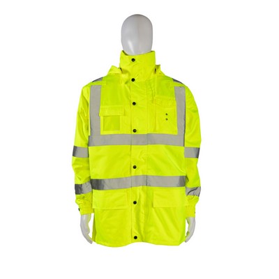 ANSI Class 3 All Lime Waterproof 3-in-1 Thermal Parka Jacket