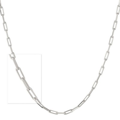 Jilco Inc. Sterling Silver Classic Paperclip Link Chain Necklace
