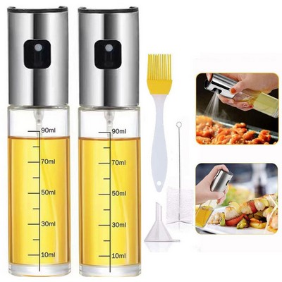 100ml Graduated Spray Bottle Oiler Oilcan 5 PCS Set