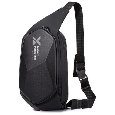 Sling Bag Waterproof Safe Protect Shell Crossbady Bag Backpack, Biking Hiking Travel Shoulder Bag