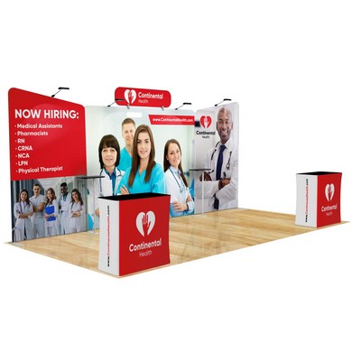20' Fastzip™ Executive Trade Show Booth Package