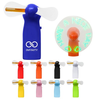 Pre-programmed LED Light Up Mini Fans