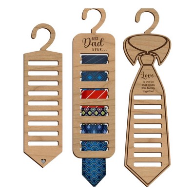 Wooden Tie Rack