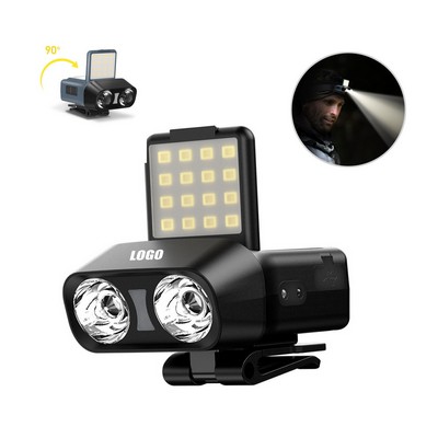 Compact Foldable Headlamp Flashlight