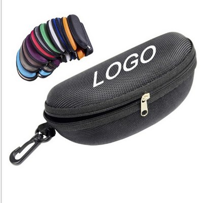 Sunglass case with clip