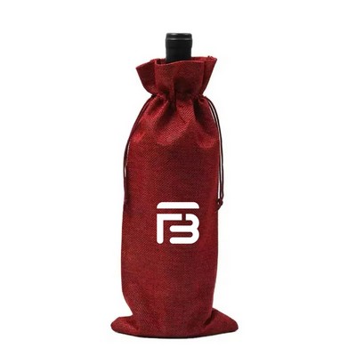 Reusable Burlap Jute Wine Bags