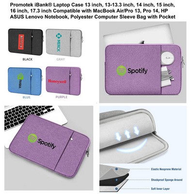 iBank ® Laptop Sleeve Case 11" Water-resistant Protective Fabric Bag