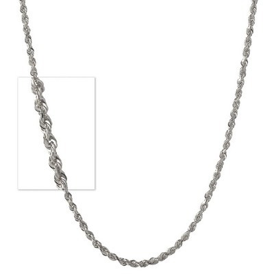 Jilco Inc Rope Chain Necklace - Sterling Silver