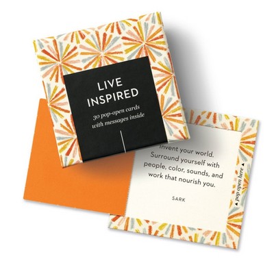 ThoughtFulls: Live Inspired (30 Pop-Open Cards with Messages Inside)