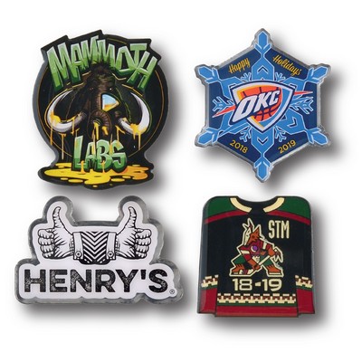 Custom Lapel Pin - 1 3/4" (1.75") Custom Shape Fully Printed