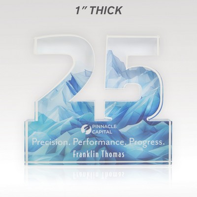 1" Acrylic Numerals Style 25 – Plus Series