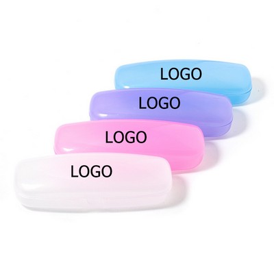 Plastic Semi Transparent Light Eyeglasses Case