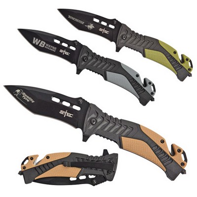 EmergencyTanto Blade Rescue Knife with Comfort Grip
