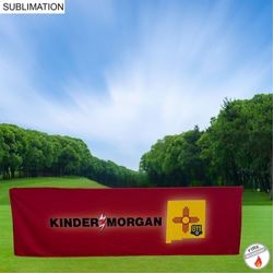 Outdoor Use Sublimated PREMIUM Box Style Fitted Table Cloth, 8' Table,4 sided, Closed Back