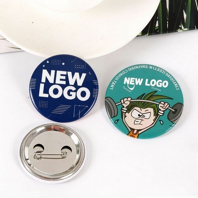 Pin-back 2 1/4" Round Button