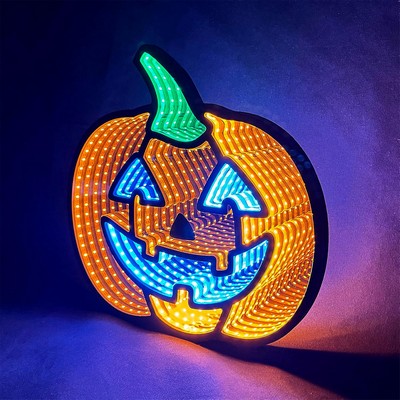 Custom Pumpkin Infinity Neon Sign