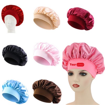 Satin Bonnet For Sleeping Shower Cap