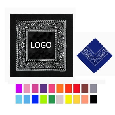 Versatile 22" Square Bandana in Classic Paisley Make It Yours